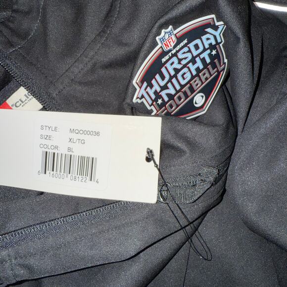 CBS NFL Network Thursday Night Football Black Hooded Jacket by Clique XL NWT - Picture 7 of 10